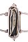 LEATHERETTE SATCHEL BAG WITH LONG STRAP