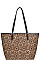 CORK TEXTURED MODERN PATTERN SHOPPER BAG