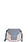 TWO COLOR ROUND CROSS BODY SHOULDER BAG