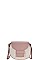 TWO COLOR ROUND CROSS BODY SHOULDER BAG