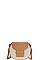TWO COLOR ROUND CROSS BODY SHOULDER BAG