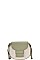TWO COLOR ROUND CROSS BODY SHOULDER BAG