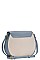 TWO COLOR ROUND CROSS BODY SHOULDER BAG