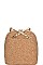 CROC TEXTURED TWO TONE BACKPACK