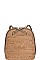 CROC TEXTURED TWO TONE BACKPACK