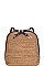 CROC TEXTURED TWO TONE BACKPACK