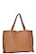 DESIGNER CHIC REVERSIBLE TOTE BAG WITH COIN PURSE