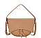 OVAL SHAPED HANDLE PLAIN SMOOTH MESSENGER BAG