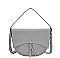 OVAL SHAPED HANDLE PLAIN SMOOTH MESSENGER BAG