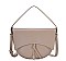 OVAL SHAPED HANDLE PLAIN SMOOTH MESSENGER BAG