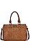 STYLISH PU LEATHER SATCHEL WITH LONG STRAP JYBGW-43651