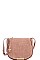 CLASSY SMOOTH TEXTURED PU LEATHER CHIC PRINCESS SHOULDER BAG JYBGW-47322