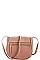 CLASSY SMOOTH TEXTURED PU LEATHER CHIC PRINCESS SHOULDER BAG JYBGW-47322
