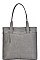 STYLISH SMOOTH TEXTURED PU LEATHER DESIGNER CHIC TOTE BAG JYBGW-48738