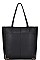 2in1 STYLISH SMOOTH TEXTURED PU LEATHER DESIGNER FASHION TOTE BAG JYBGW-81078