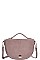 DESIGNER CHIC LEATHER TRIM CUTE CROSSBODY BAG