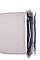DESIGNER CHIC LEATHER TRIM CUTE CROSSBODY BAG