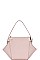 STYLISH HEXAGONAL SATCHEL WITH LONG STRAP
