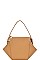 STYLISH HEXAGONAL SATCHEL WITH LONG STRAP