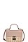 DESIGNER TWO TONE WOVEN STRAW SHOULDER BAG