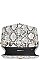 TRENDY PYTHON V-FLAP ACCENTED CLUTCH WITH CHAIN