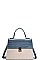 TWO TONE CROSSBODY SHOULDER BAG