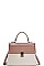 TWO TONE CROSSBODY SHOULDER BAG