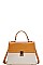 TWO TONE CROSSBODY SHOULDER BAG