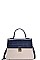 TWO TONE CROSSBODY SHOULDER BAG