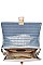TWO TONE CROSSBODY SHOULDER BAG