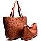 BGW10511-LP Madison West Laser-cut 2 in 1 Oversized Shopper Tote