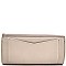 Petite Elegant Pastel Colors Flap Accent Clutch