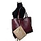 Reversible Shopping Tote with External Pouch