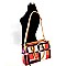 Plaid Print Multi Compartment Tote SET With Wallet