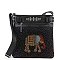 Rhinestone Bling Elephant Crossbody Sling