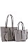 3IN1 TRENDY CLASSY SHOPPER BAG AND CLUTCH SET