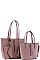 3IN1 TRENDY CLASSY SHOPPER BAG AND CLUTCH SET