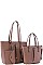 3IN1 TRENDY CLASSY SHOPPER BAG AND CLUTCH SET