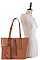 3IN1 TRENDY CLASSY SHOPPER BAG AND CLUTCH SET