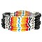 Trendy Native Lakota Style Seed Bead Stretch Bracelet