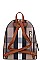 STYLISH CHECK PU LEATHER FASHION BACKPACK JYBL-4125