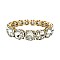 FASHION ROUND RHINESTONE STRETCH BRACELET SLBL075