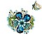 FASHION FLOWER HINGED BRACELET SLBL086