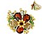 FASHION FLOWER HINGED BRACELET SLBL086