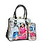 Michelle Obama Rhinestone Closure Satchel & Wallet Set Handbag