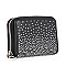 Rhinestone Ombre Design Petite Zip Around Wallet