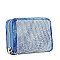 Rhinestone Design Petite Zip Around Wallet