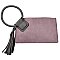 Fashion Cuff Handle Tassel Wristlet Clutch