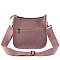 Leopard Colorblock Hobo Crossbody Bag