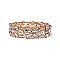 Fashion Stone Circle and Rectangle Metal Stretch Bracelet